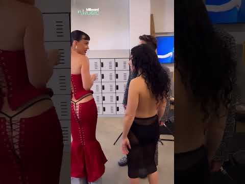 Charli XCX Talks Fashion With Katy Perry Backstage at Billboard WIM | Billboard Women in Music 2024