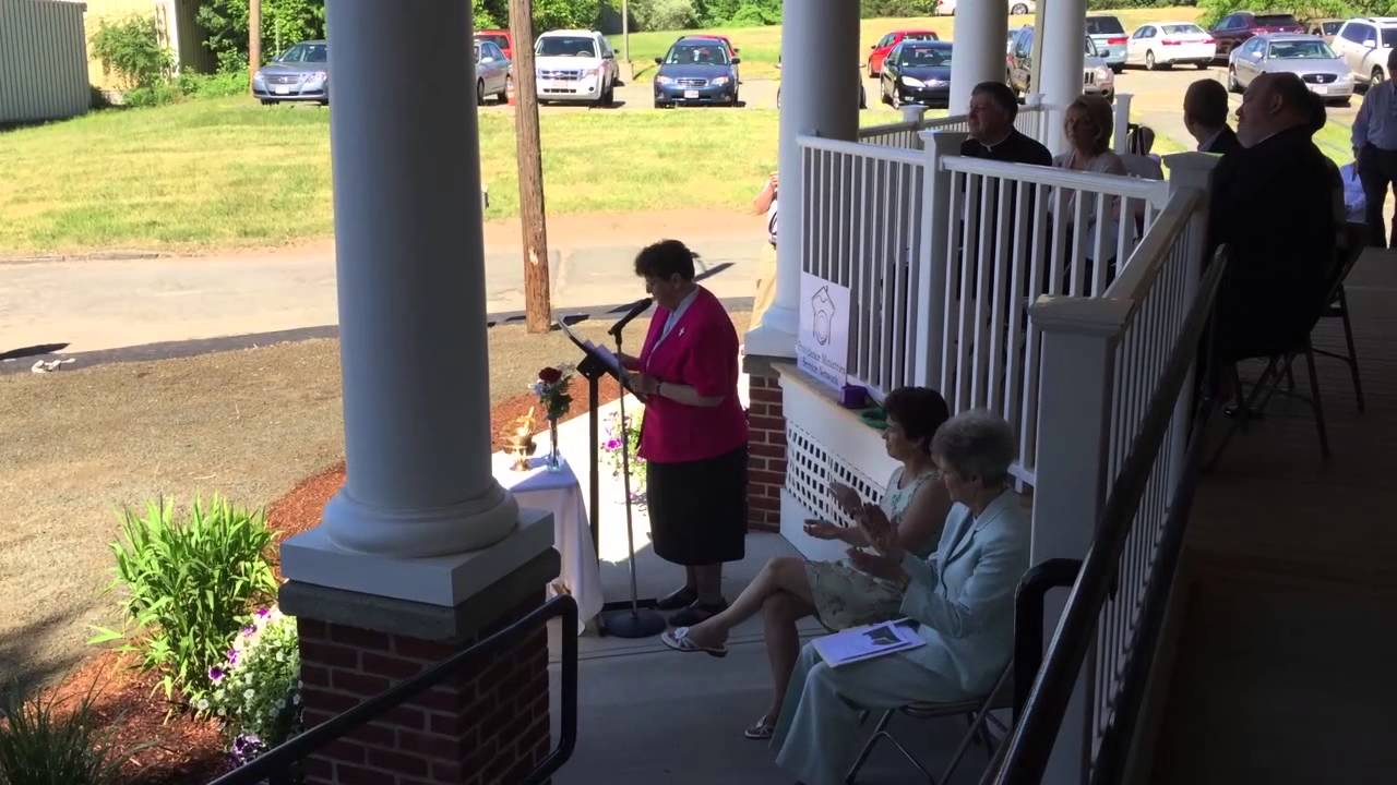 Mitchell Rozanski dedicates and blesses the McCleary Manor YouTube