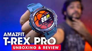 Amazfit T-Rex Pro Unboxing & Review ⚡Best Smartwatch 2021 (Hindi)