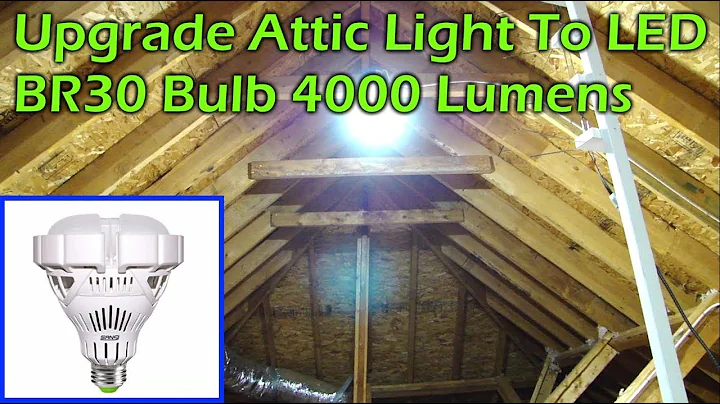 Upgrade Attic LIght to Super Bright 4000lm LED Light - SANSI BR30 30W 5000K