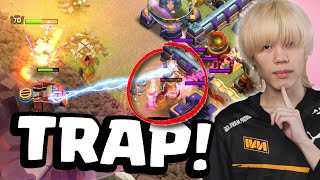 NAVI FINALLY baited into a trap at TH16? (Clash of Clans)