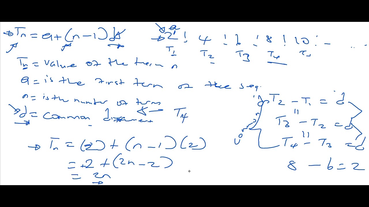 SEQUENCE ARITHMETIC (linear sequence) - YouTube