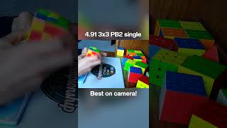 4.91 3x3 PB2 Single | Best on Camera! #rubikscube