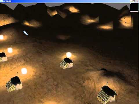 Glow shader test (for glowing plants spores)