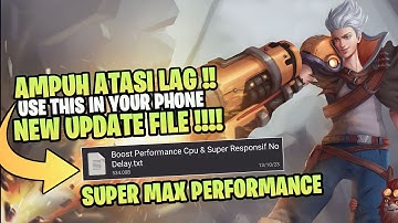 Wajib Coba!! Cara Low Device Smooth Seperti iPhone Dengan Super Responsif | Fix Lags Ml