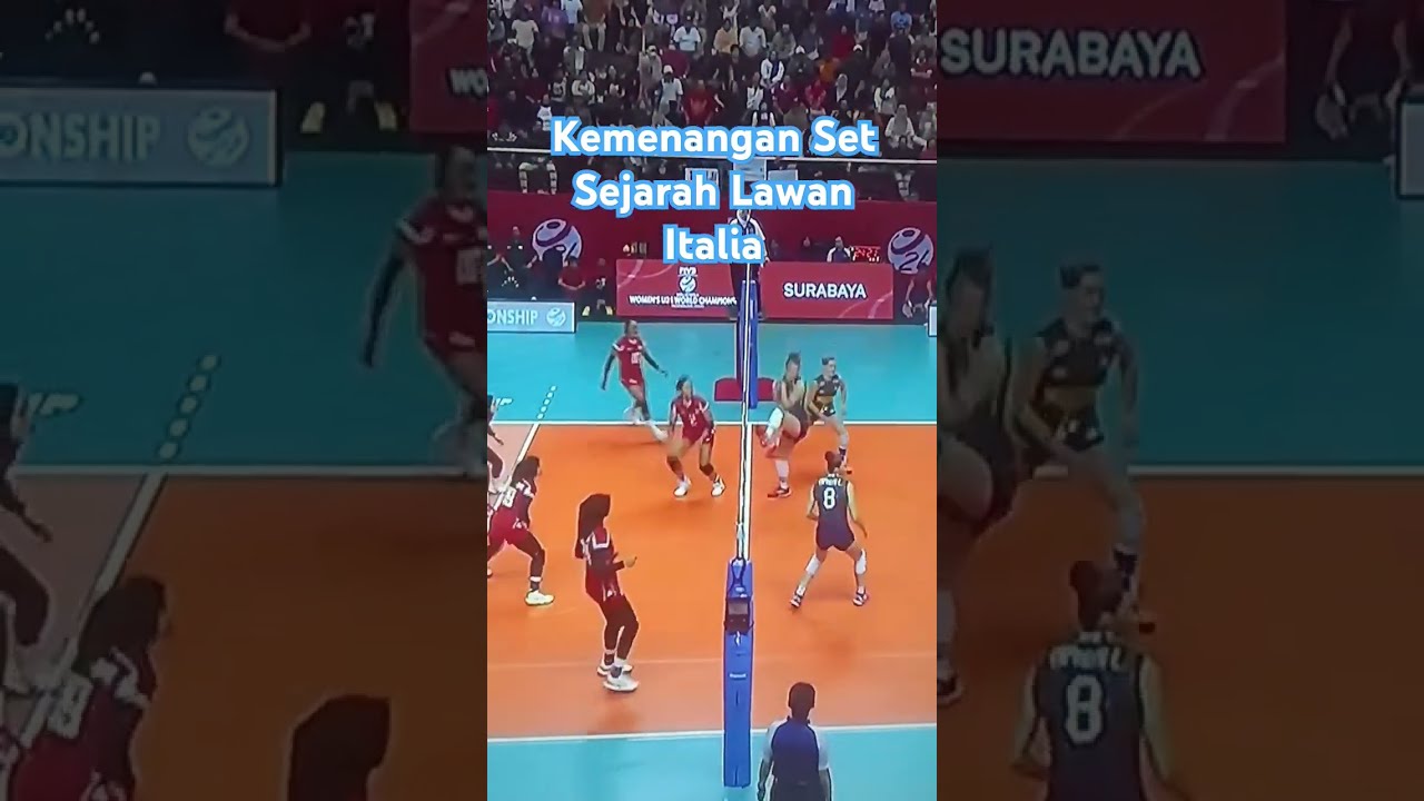 Kemenangan Set Bersejarah Lawan Tim Kuat Italia Volleyball Bolavoli Indonesia Italy Sejarah Fyp