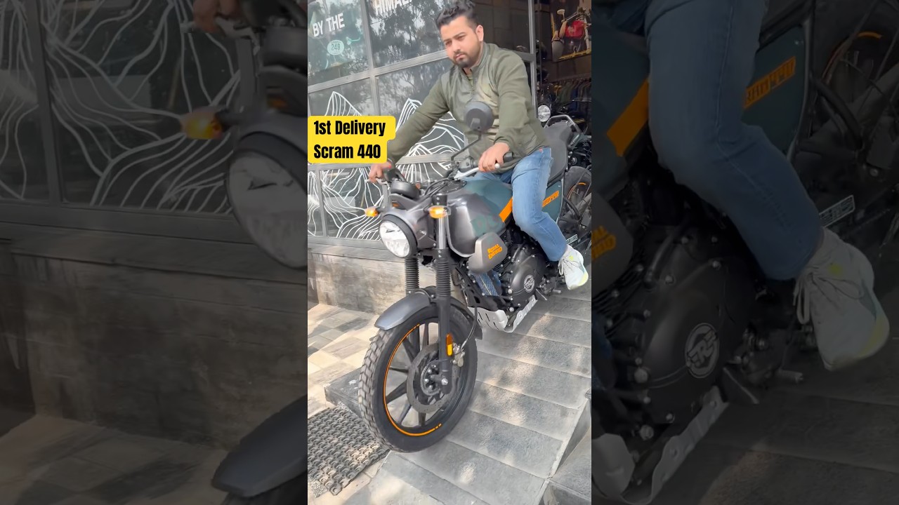 1st delivery in India New Royal Enfield Scram 440