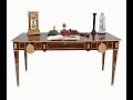 French Bureau Plat Desk Empire Writing Table