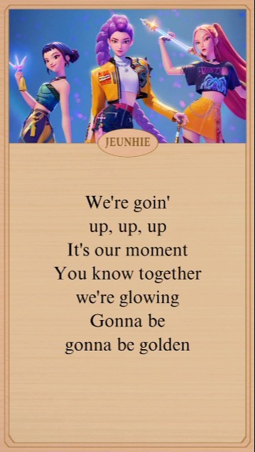 HUNTR/X GOLDEN LYRICS #kpopdemonhunters #huntrx #lyrics #golden - YouTube