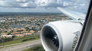 Emirates Boeing 777-300ER Scenic 4K Landing in Miami | Emirates Aviation