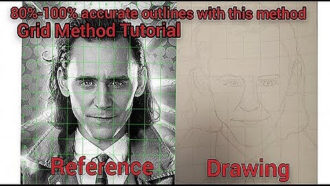 How to get accurate outlines #grid method #tutorial