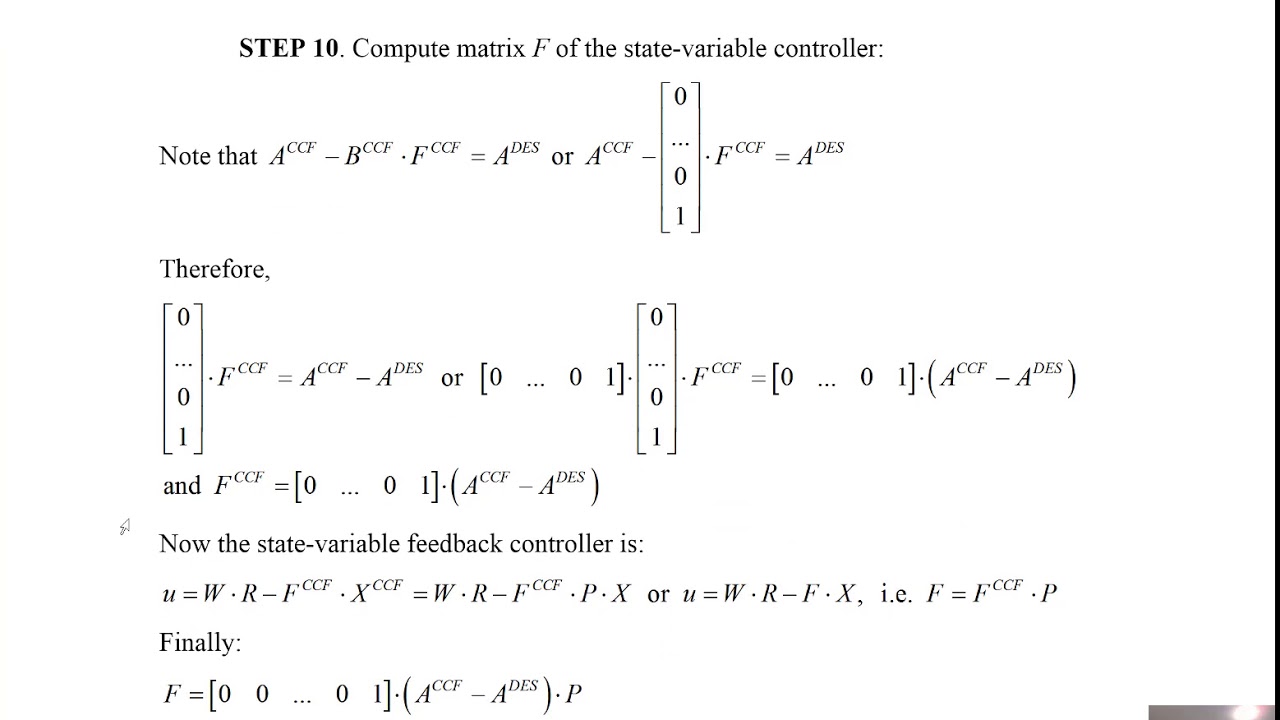 Control Systems 2 Lecture 9 - YouTube