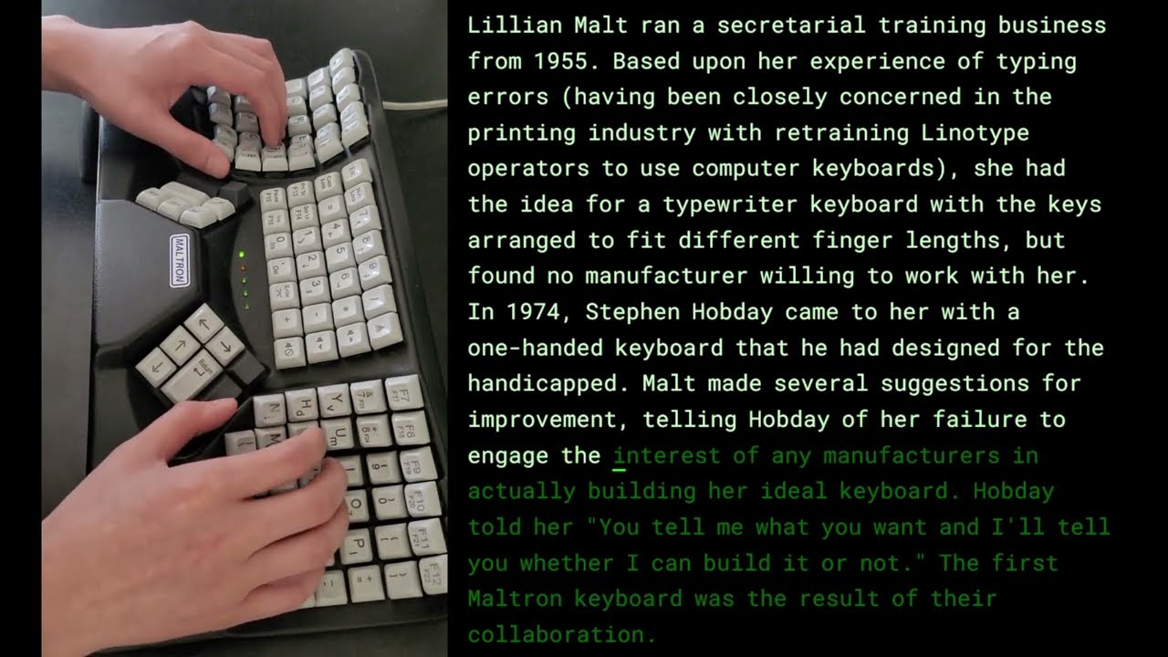 Maltron L90 Ergonomic Keyboard (Cherry MX Black Linear switches)