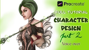 Character Design Part 2 - Rendering - Digital Art - Procreate