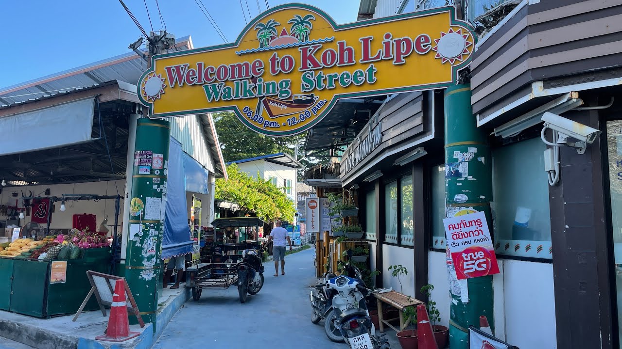 Koh Lipe Thailand Walking street YouTube