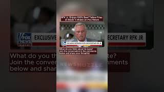 RFK Jr. Enjoys 100% Beef Tallow Fries at Steak 'n Shake on Fox News! #RFKJr #BeefTallowFries