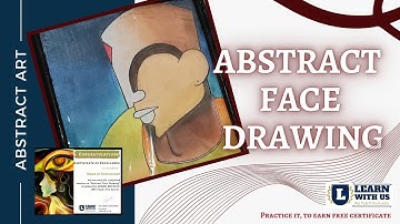 Abstract face drawing for beginners - step by step #learnwithus @learnwithus13 #abstract #art