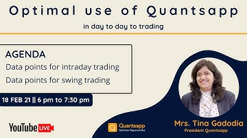Optimal use of Quantsapp in day-to-day #Options Trading || Option Learning Webinar || Quantsapp
