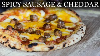 [No Music] How To Make Sausage Pizza At Home (With The Best Topping Combination)