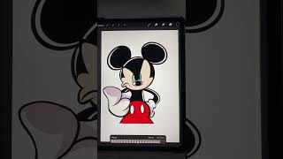 It’s NO For Him 😂 #shorts #mickeymouse  #animation #procreate