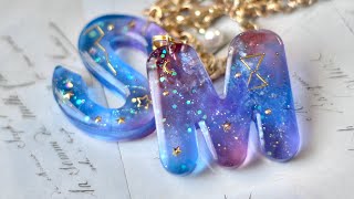Resin art Stream 6【night sky alphabet】 - YouTube