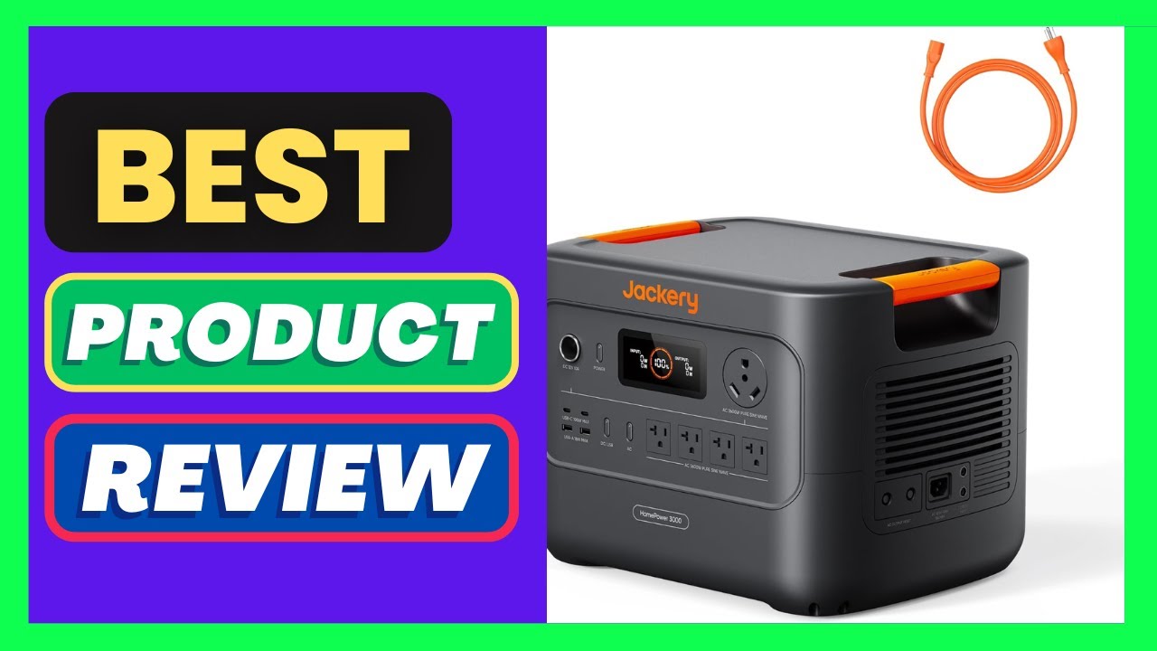 Jackery HomePower 3000 Portable Power Station, 3600W (Surge 7200W)