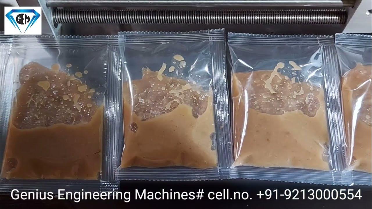 Ginger Garlic paste packing machineGeniusEngineeringMachines YouTube