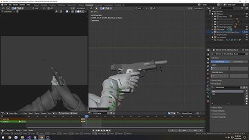 Blender 2.8 FPS animation to UE4 Part 19: "Making Shooting from hip Animation"