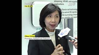 FarEasTone Telecom President debuts tech that extends 5G signals at MWC #shorts  @tvbsfocus​