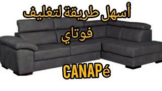 تغليف واجهة سداري كنابي فوتاي/Encapsulation frontale canapé  matelas /   cover sofa simple method