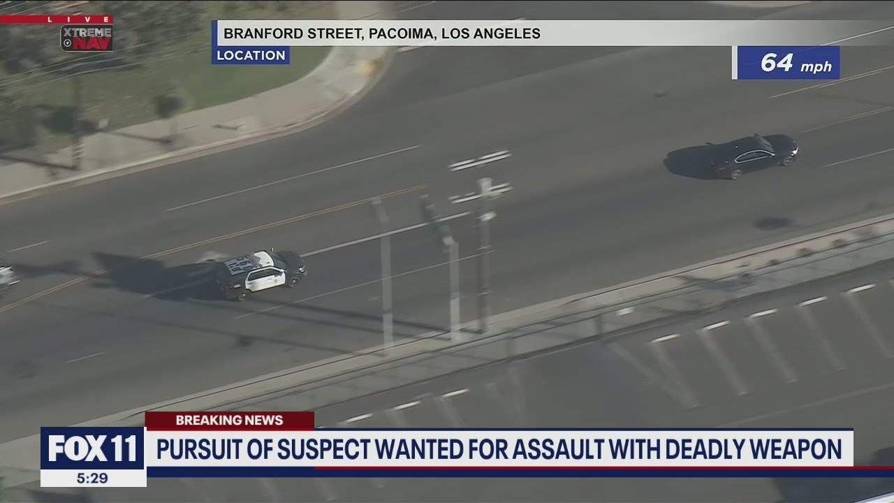 Suspect leads police on wild high-speed chase from San Fernando Valley ...
