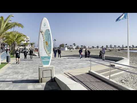 Warm sunny Beach Walk in San Pedro Del Pinatar and Las Salinas Beach (Spain) coast | 02.01.2022