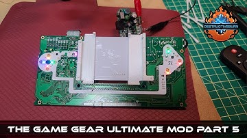 The Game Gear Ultimate Mod Part 5 Installing RetroSix RGB Ribbon Cable