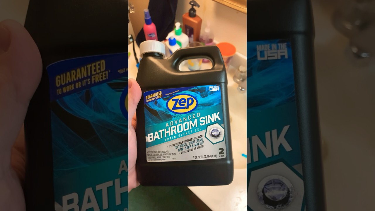 Advanced Bathroom Sink Drain Opener Gel – Zep Inc.