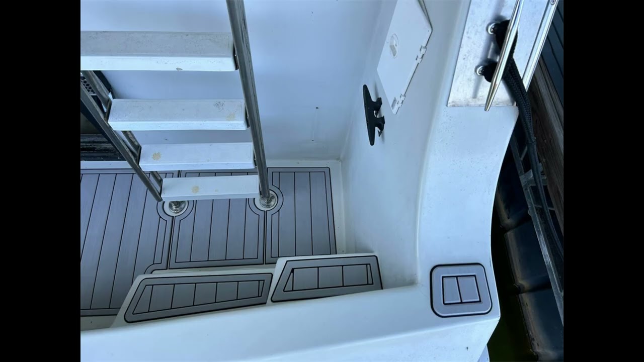 1992 Bluewater 48 Swim Platform Pad Boat EVA Foam Faux Teak Deck Flooring Mat Seadek MarineMat