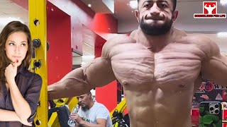 Public Reaction on shredded and massive bodybuilder