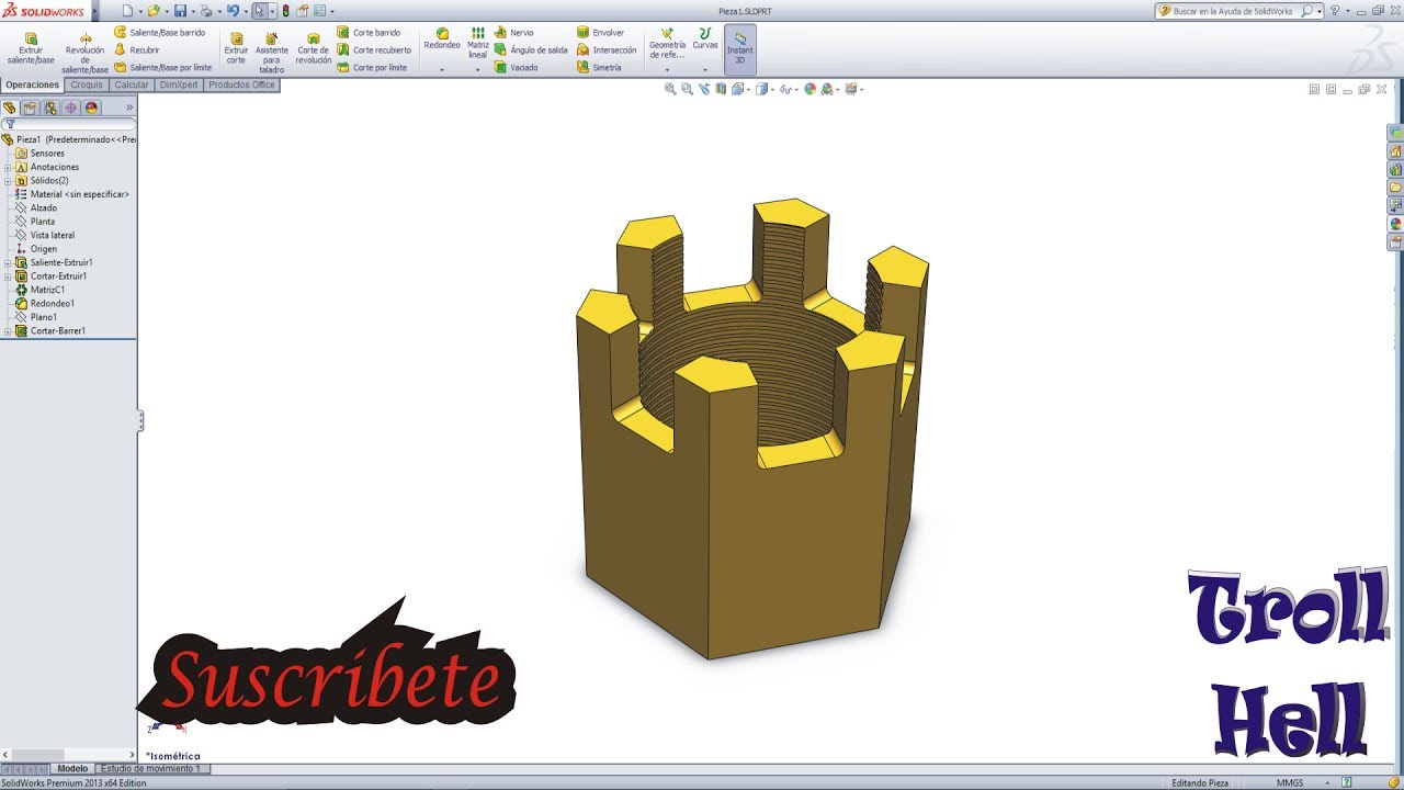Como Hacer Una Cadena En Solidworks