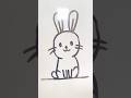 💞My Cute Rabbit 🐰 Draw #drawing #shorts #ytshorts