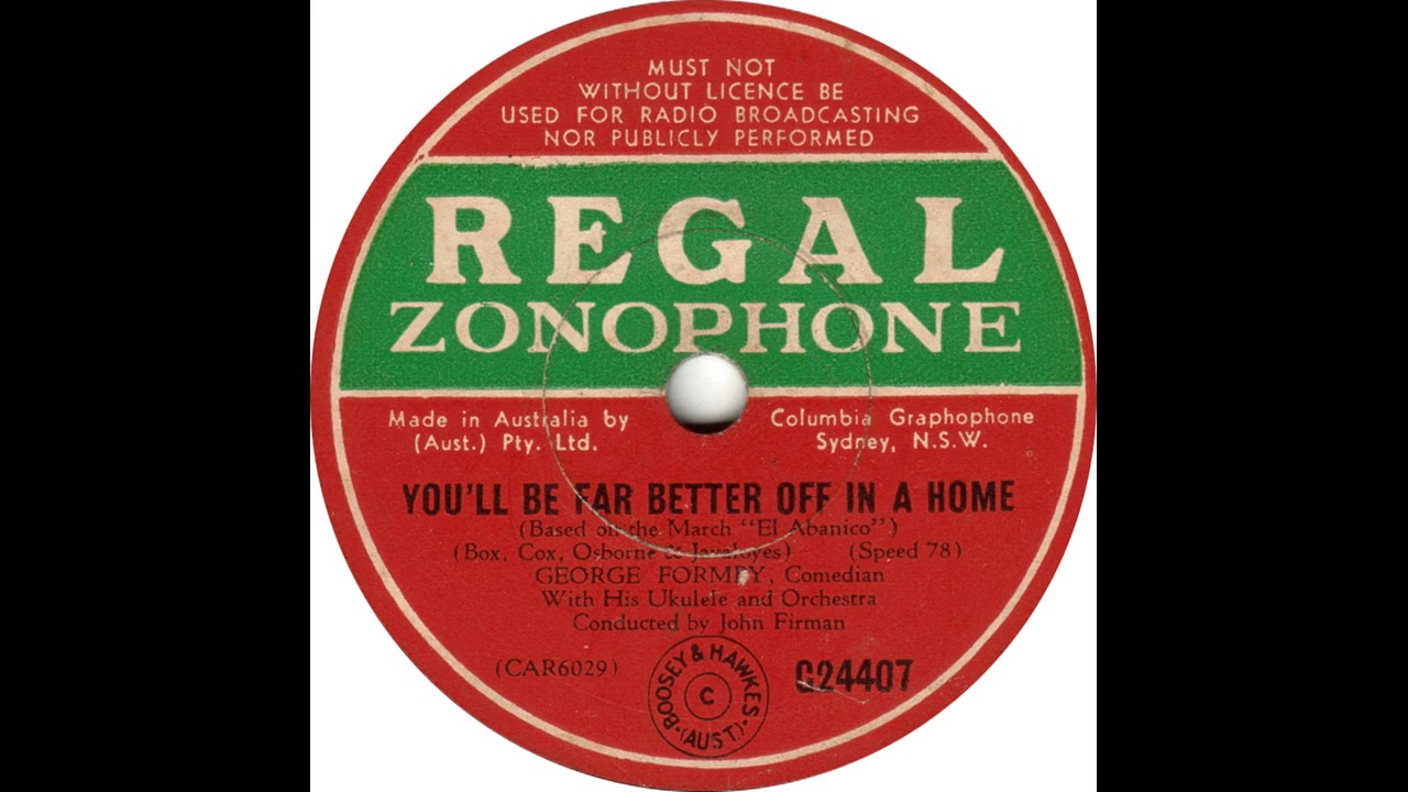 Watch George Formby - You'll Be Far Better Off In A Home(1941) on YouTube