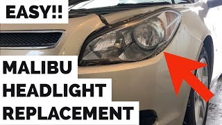 Chevy Malibu Head Light Bulb Replacement - EASY and FAST - 2008 - 2012 - How to