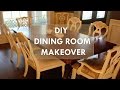 DIY Dining Room Makeover "Just Chalk Paint & Fabric"