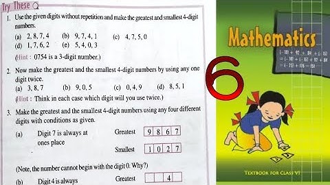 try these class 6 maths | ncert | solution of try these class 6 maths