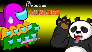 어몽어스 VS 좀비 애니메이션 ( Kungfu Panda : The Chameleon ) - AMONG US FUNNY ANIMATION