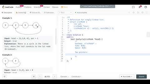 Leetcode 141. Linked List Cycle | Two Pointers | Logic Coding