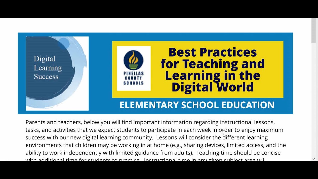 Digital Learning Update - YouTube