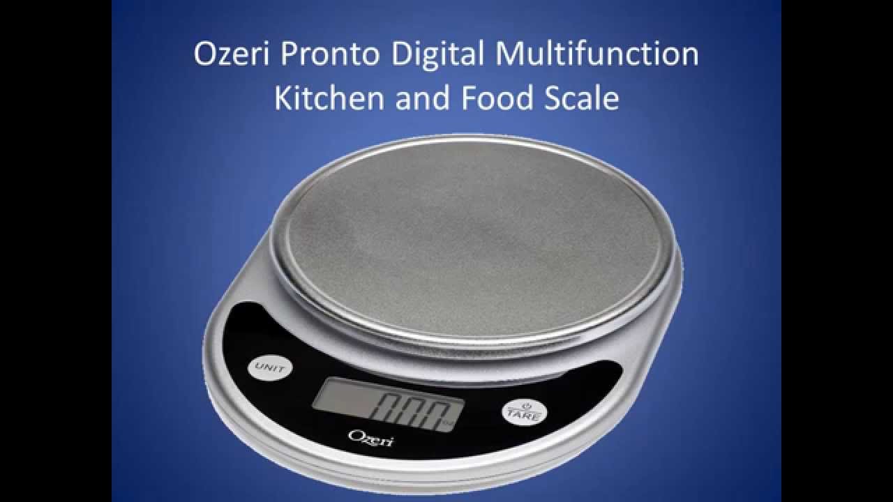 Ozeri Pronto Digital Multifunction Kitchen and Food Scale YouTube