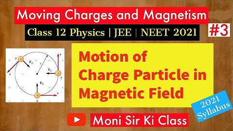 Moving Charges and Magnetism 03 | Motion of charge particle in magnetic field | 12 | JEE | NEET 2021