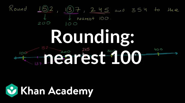 Rounding to the nearest 100 | 3rd grade | Khan Academy