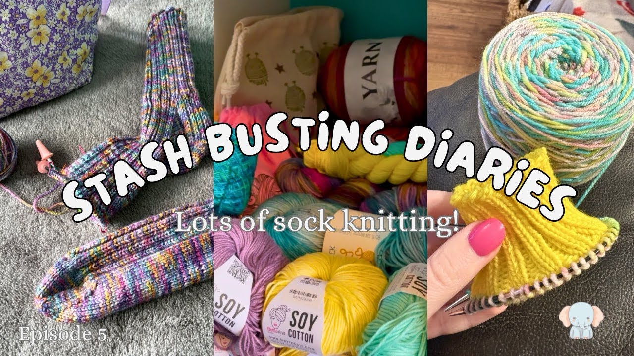 Finishing a Sock & Casting On the Next Pair | Stash Busting Diaries Episode 5