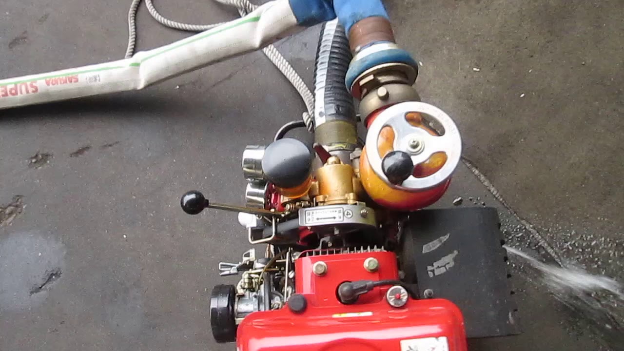 ☆トーハツ可搬消防ポンプ V20C（S）C-1級 ホース・ノズル付き